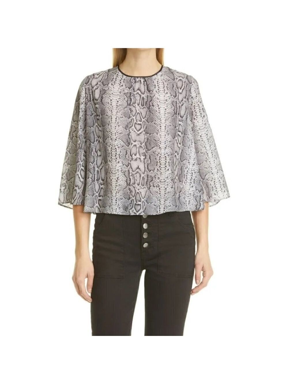 New Smythe | Bardot Snake Print Blouse